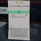 Tommy Hilfiger Jeans Womens 8 Vintage 2000s Low Rise Stretch Blue Floral Belt - take2supply