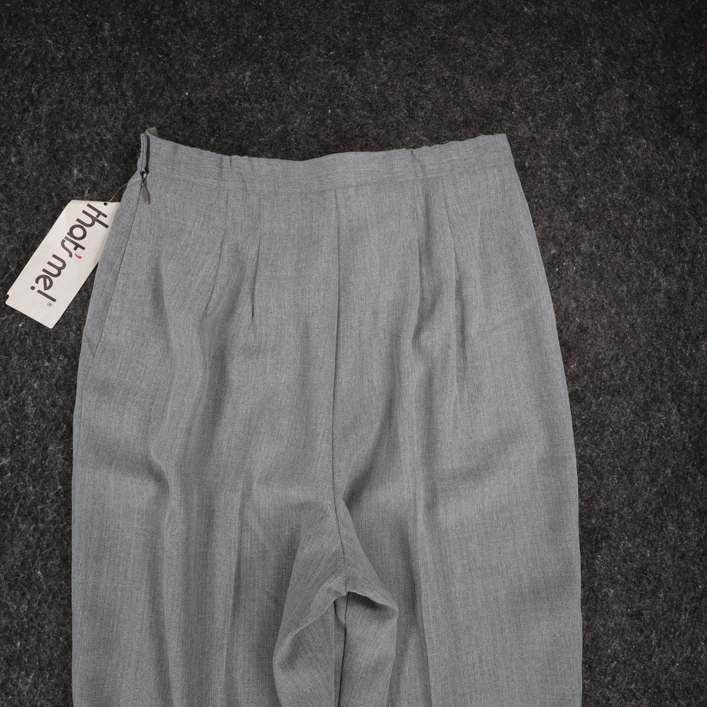 That's Me! Dress Pants Womens 8 Vintage 90s Steel Gray High Rise Straight Leg - take2supply