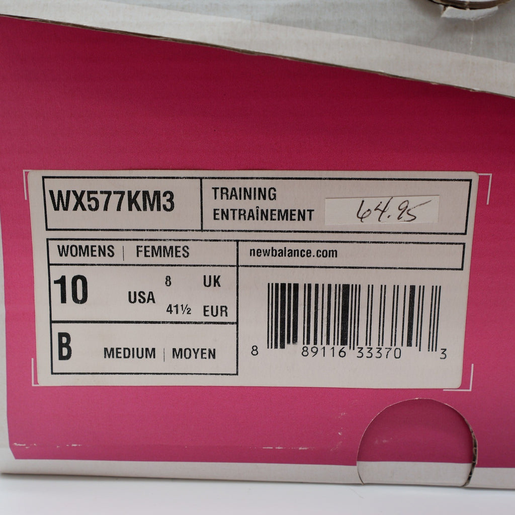 New Balance 577v3 Womens Size 10 Gray Pink Training Shoes WX577KM3 New With Box - take2supply