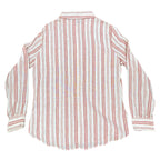 Turtle Bax Vintage 70s Striped Button Down Shirt Boys 15-16 Red White NWT - take2supply