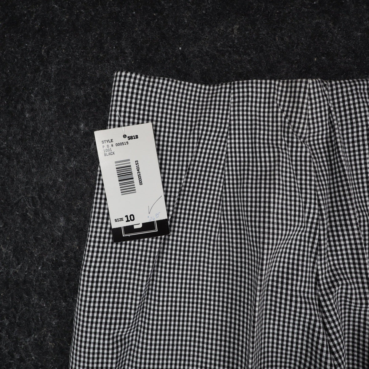 Southern Lady Gingham Pants Womens 10 Black White Stretch Straight Leg New C858 - take2supply