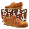 Soft Spots Oxford Shoes Womens 6 M Vintage Brown Suede Crepe Sole USA 1848 - take2supply