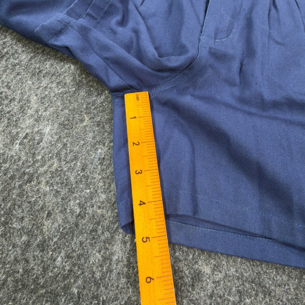 Legacy Vintage 90s Pleated Shorts Womens 11 Blue Cotton NWT - take2supply