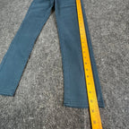 Levi's Vintage 80s Sateen Legging Girls 12 Reg Teal Cotton Slim Stretch NOS - take2supply