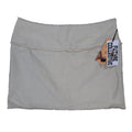 Future Collective Mini Skirt Womens 16 Cream New Textured Raw Hem Fringe - take2supply
