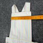 Maverick 1980s Vintage Striped Shortalls Girls 5 Pastel Multi NWT - take2supply