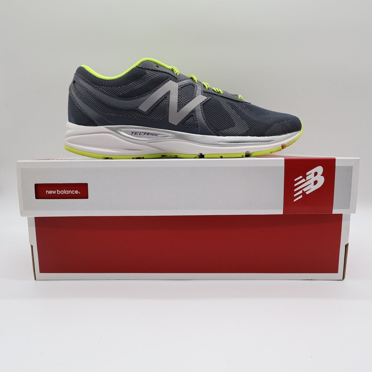 New Balance 580 V5 Women 10 Running Shoes Grey Lime Green TechRide W580LG5 - take2supply