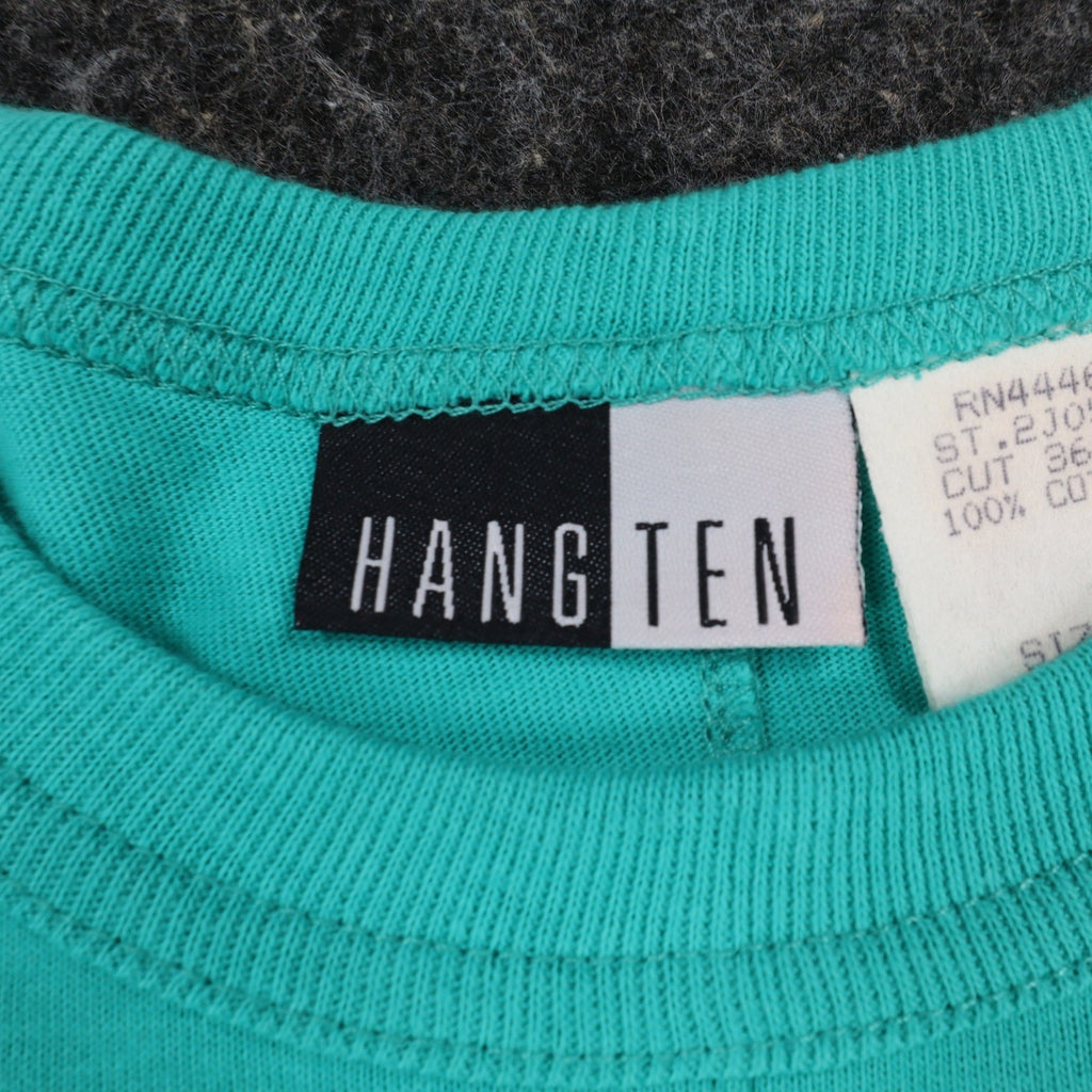 Hang Ten A-Line Tank Dress Medium Vintage 90s Teal Green Cotton Made in USA NWT - take2supply