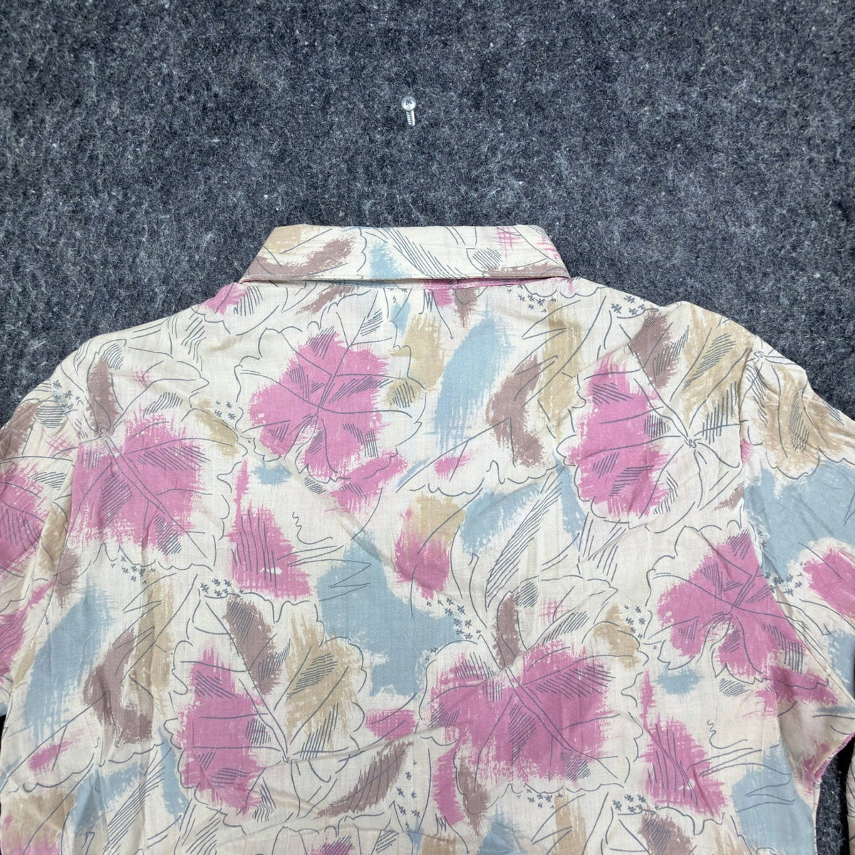 Miss B Vintage 80s Floral Button Up Shirt Womens 9/10 Pink Blue NWT Deadstock - take2supply