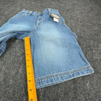 John Deere Y2K Carpenter Denim Shorts Boys 8 Stone Wash NWT Rugged Workwear - take2supply