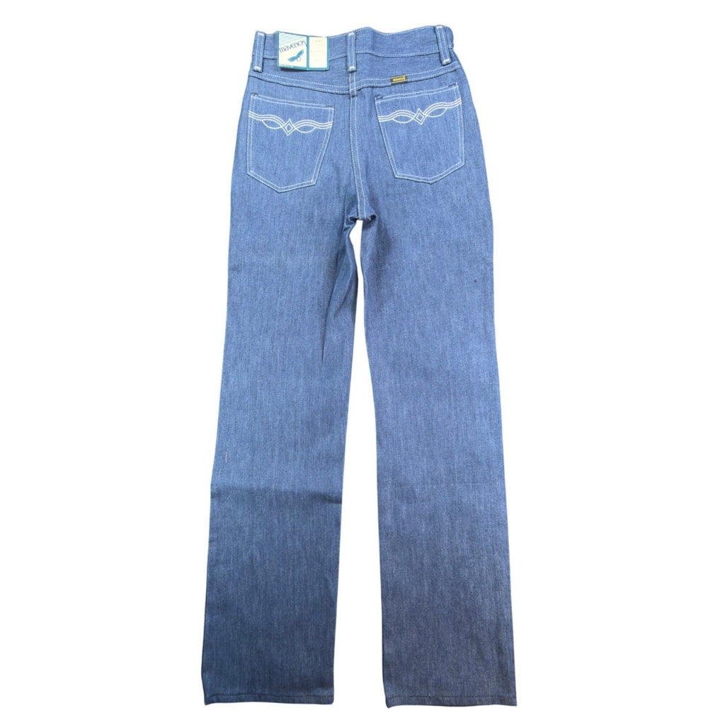 Maverick Vintage 80s Jeans Girls 10 Reg Blue Straight Leg NOS NWT 24x28 - take2supply