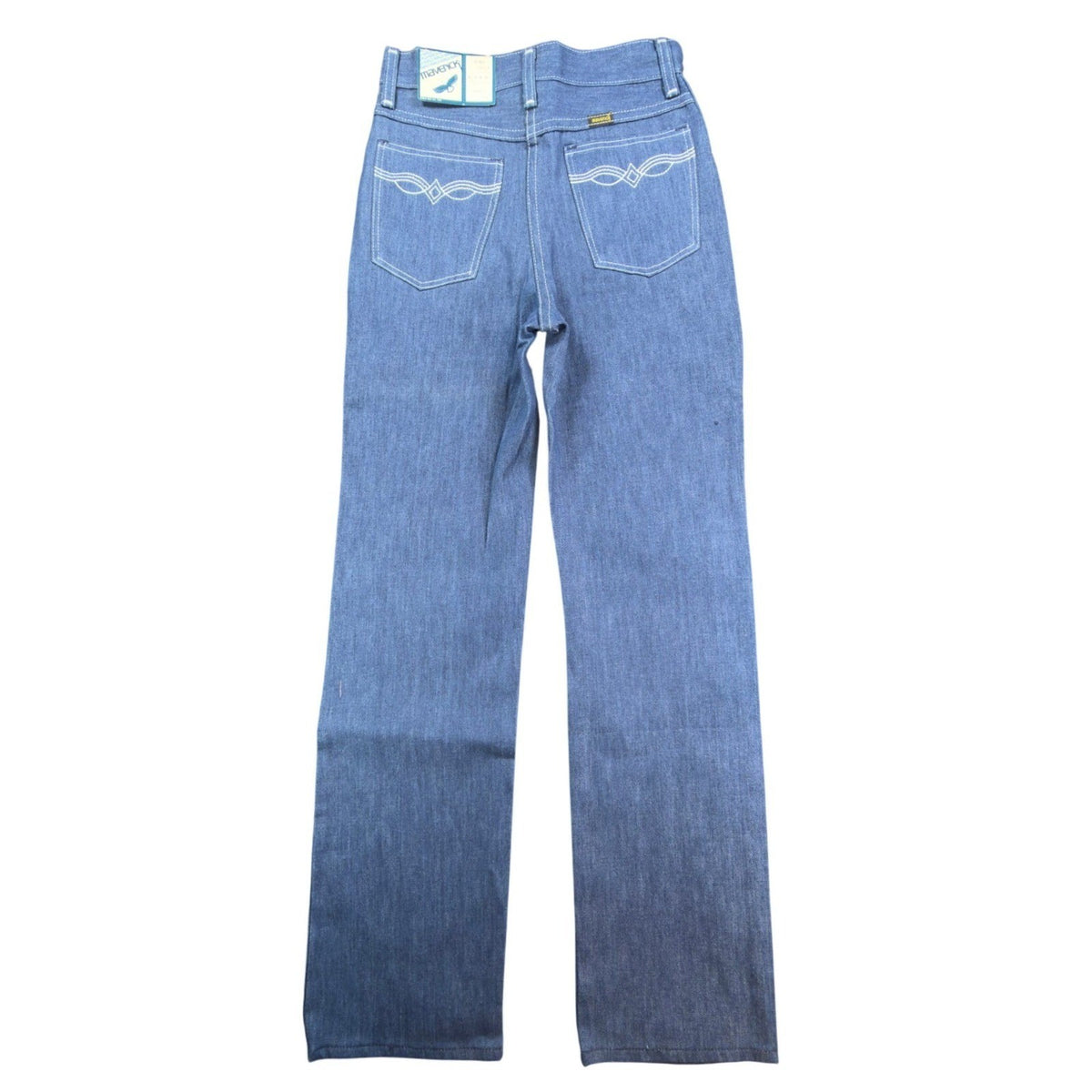 Maverick Vintage 80s Jeans Girls 10 Reg Blue Straight Leg NOS NWT 24x28 - take2supply