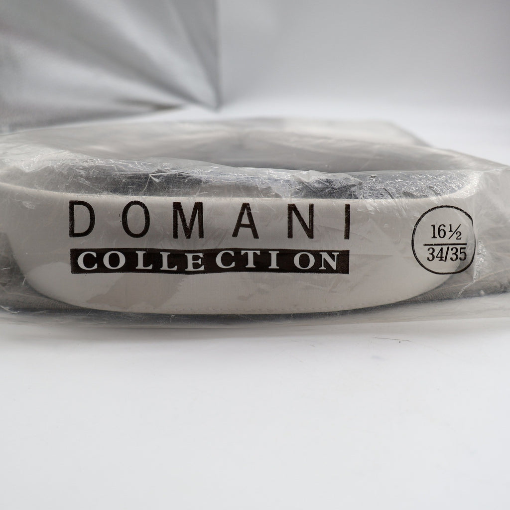 Domani Collection Dress Shirt 16.5 34/35 Gray White Collar French Cuffs New - take2supply