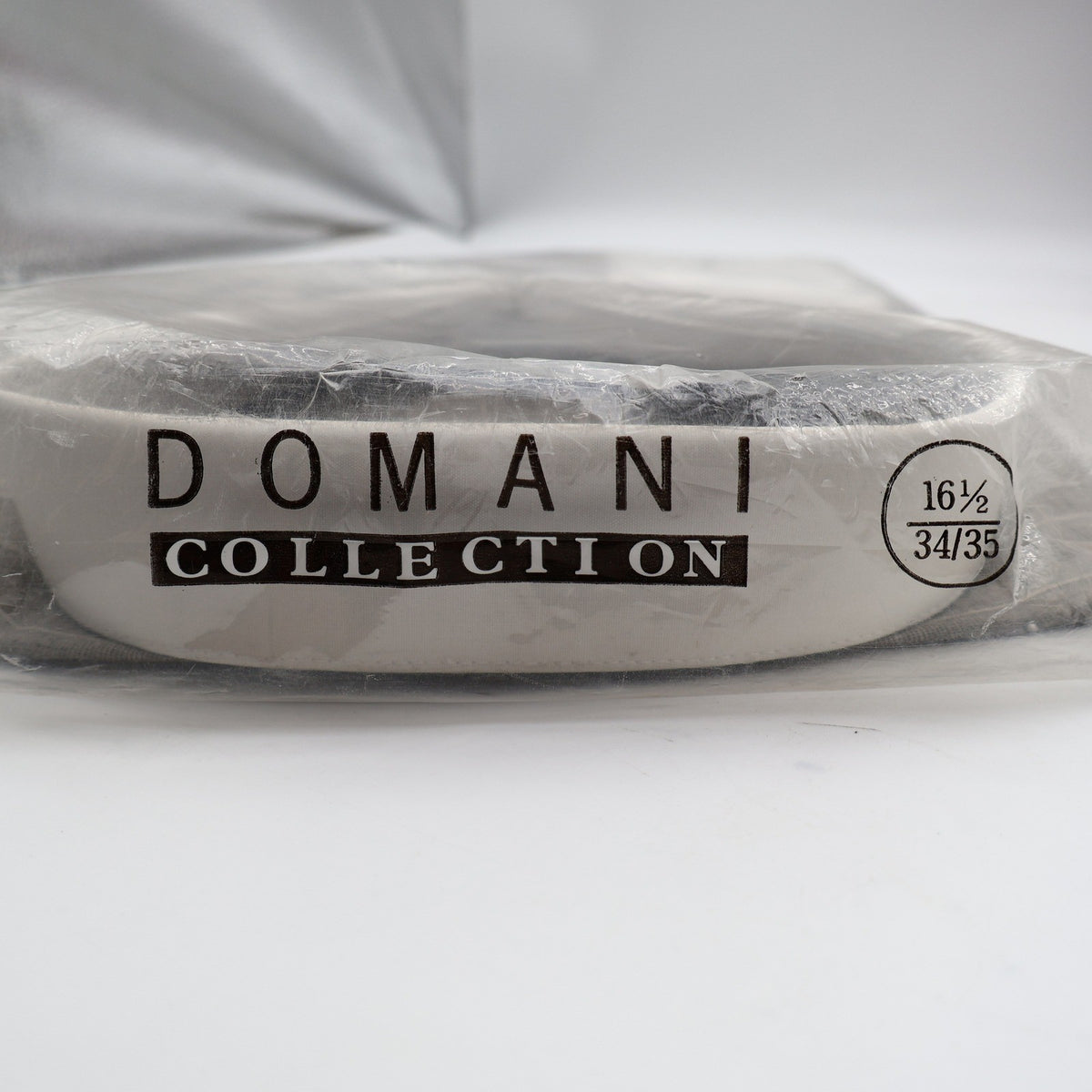 Domani Collection Dress Shirt 16.5 34/35 Gray White Collar French Cuffs New - take2supply