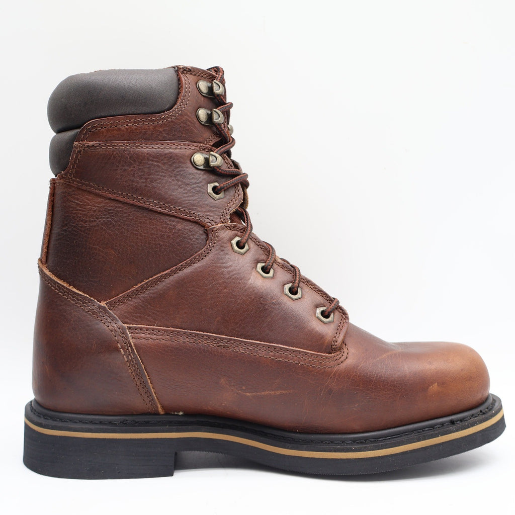 McRae Industrial Work Boots Mens 9.5 Brown Leather EH NST Lace Up MR88122 NEW - take2supply