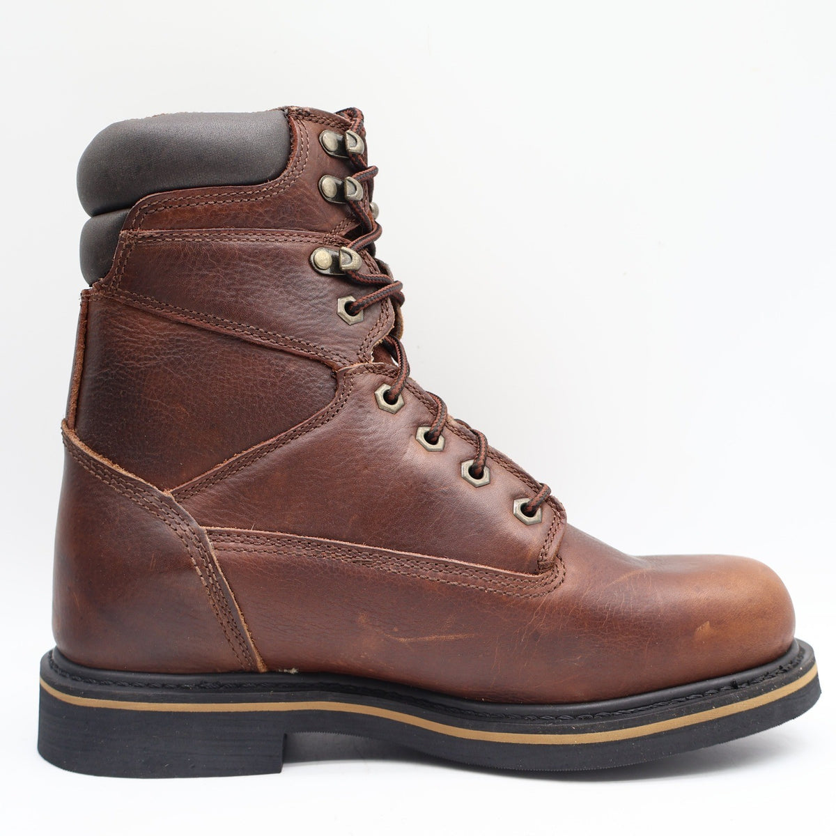 McRae Industrial Work Boots Mens 9.5 Brown Leather EH NST Lace Up MR88122 NEW - take2supply