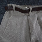 Christy Girl Dori Adler Pants Womens 12 Tan Black Belted Pleated USA NWT NOS - take2supply