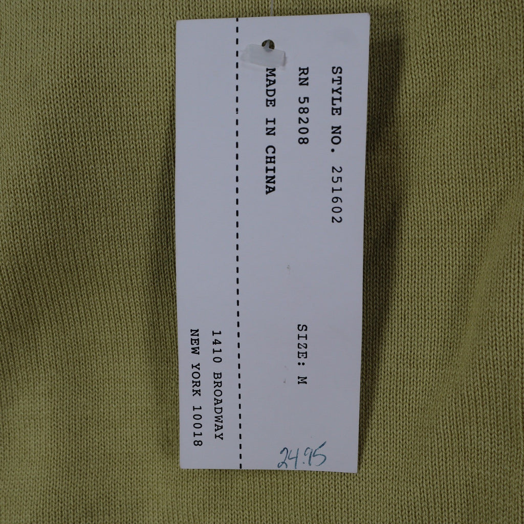 SML Design Polo Sweater Women Medium Tan Short Sleeve Cotton Blend Ribbed NWT - take2supply