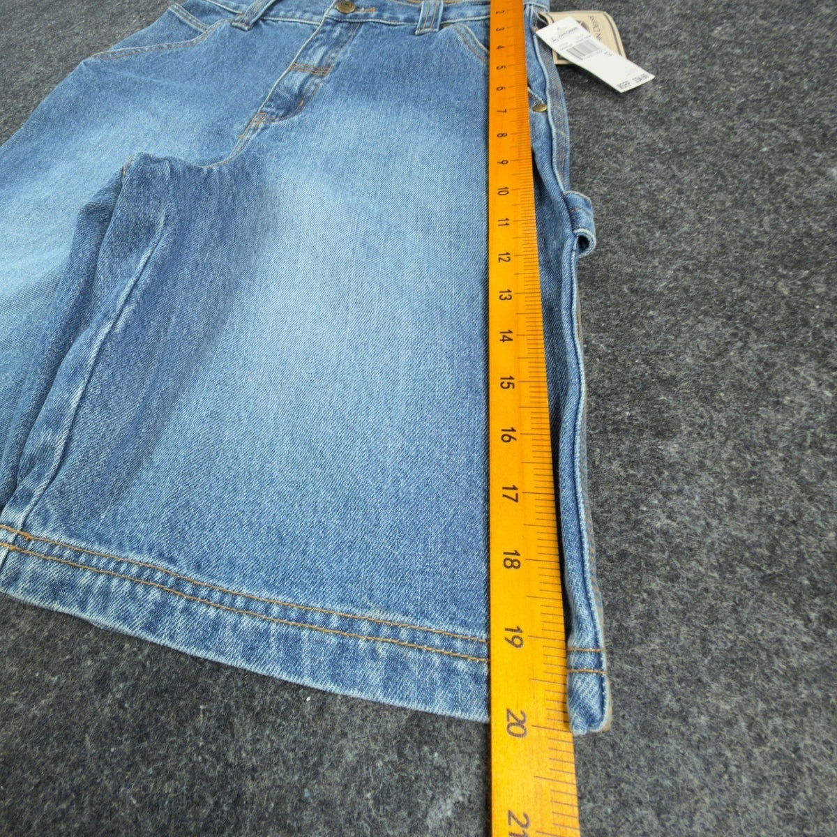 John Deere Y2K Carpenter Denim Shorts Boys 12 Stone Wash Cotton NWT Deadstock - take2supply