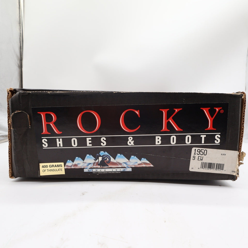 Rocky Y2K RB1950 Boots Mens 9 EW Black Leather Thinsulate NWT - take2supply