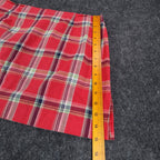 A. Byer Plaid Mini Skirt Womens 13 Vintage 90s Y2K Red Cotton Blend NWT USA - take2supply