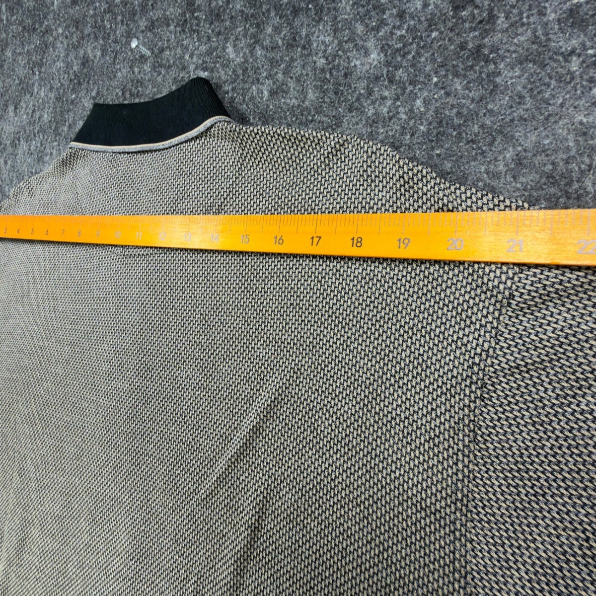 Winner Mate Vintage 90s Knit Polo Shirt Mens M Tan Black Mercerized Cotton NWT - take2supply