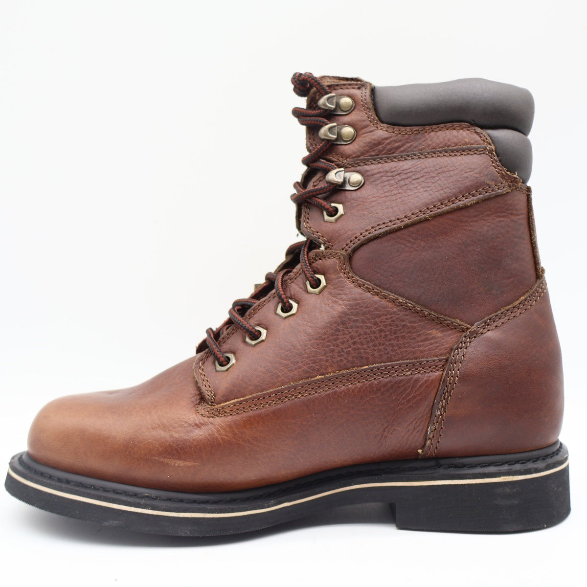 McRae Industrial Work Boots Mens 9 Brown Leather 8in Lace Up NST EH MR88122 - take2supply