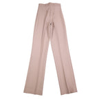 Vintage 70s High Rise Trousers Size 9-10 Deadstock Tan Beige Polyester USA C989 - take2supply