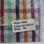 F/X Fusion Shirt Mens XL Multi Colored Check Short Sleeve Easy Care D552 NEW - take2supply