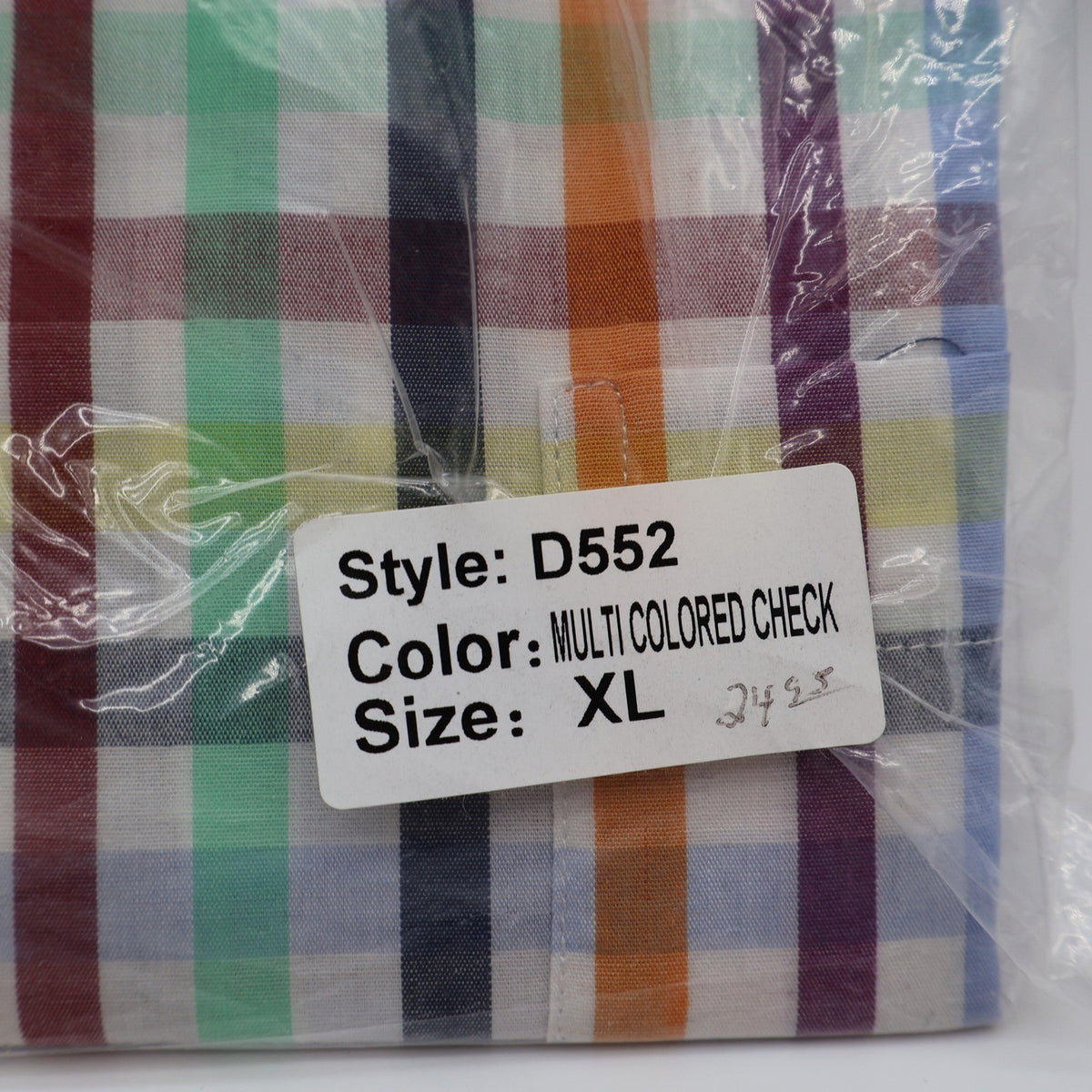 F/X Fusion Shirt Mens XL Multi Colored Check Short Sleeve Easy Care D552 NEW - take2supply