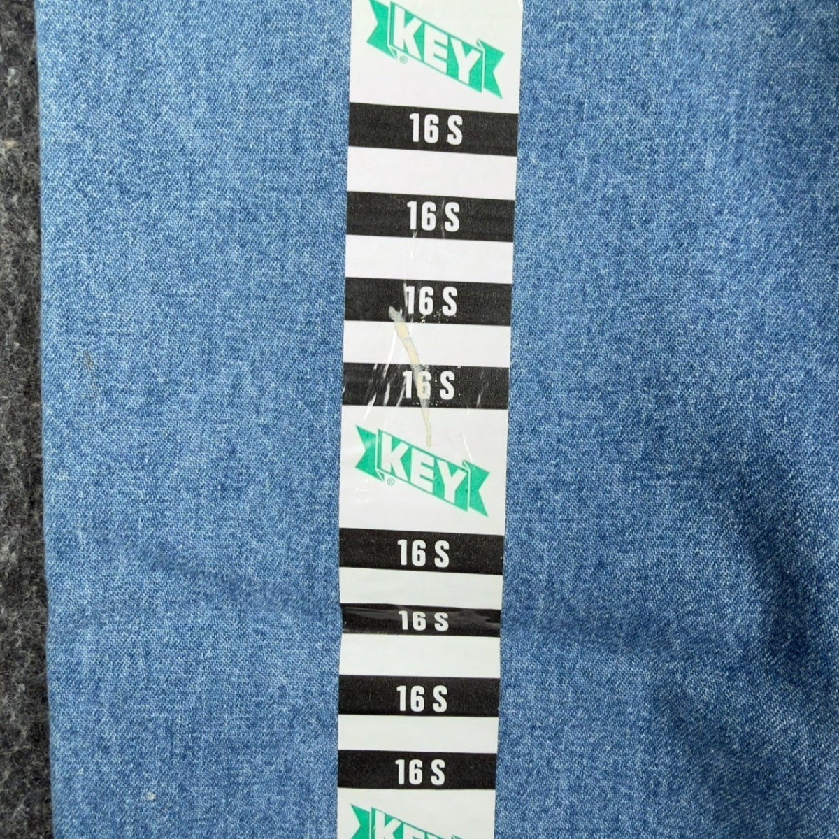 Key Vintage Carpenter Jeans Kids 16S Blue Cotton Denim Deadstock NWT C701 - take2supply