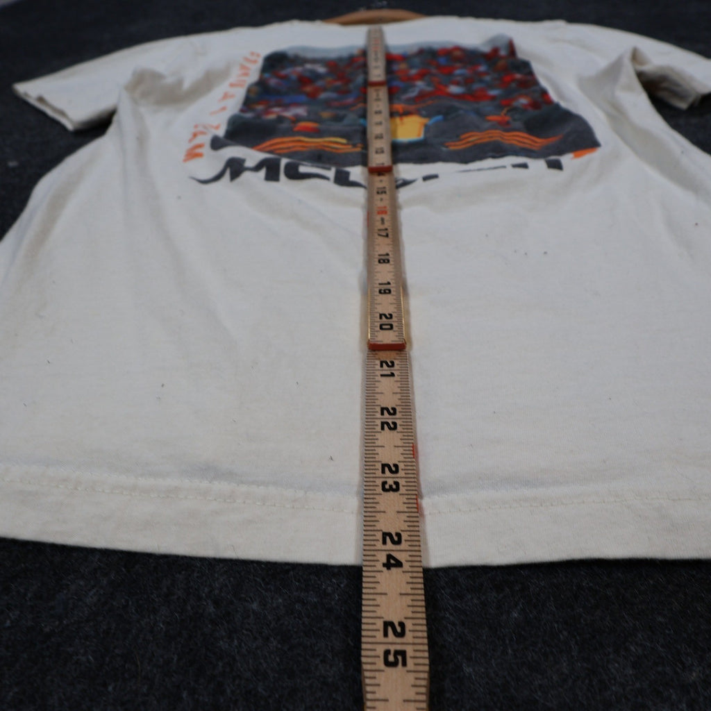 McLaren T Shirt Mens Small White Excellent Formula 1 Racing Graphic Tee - take2supply