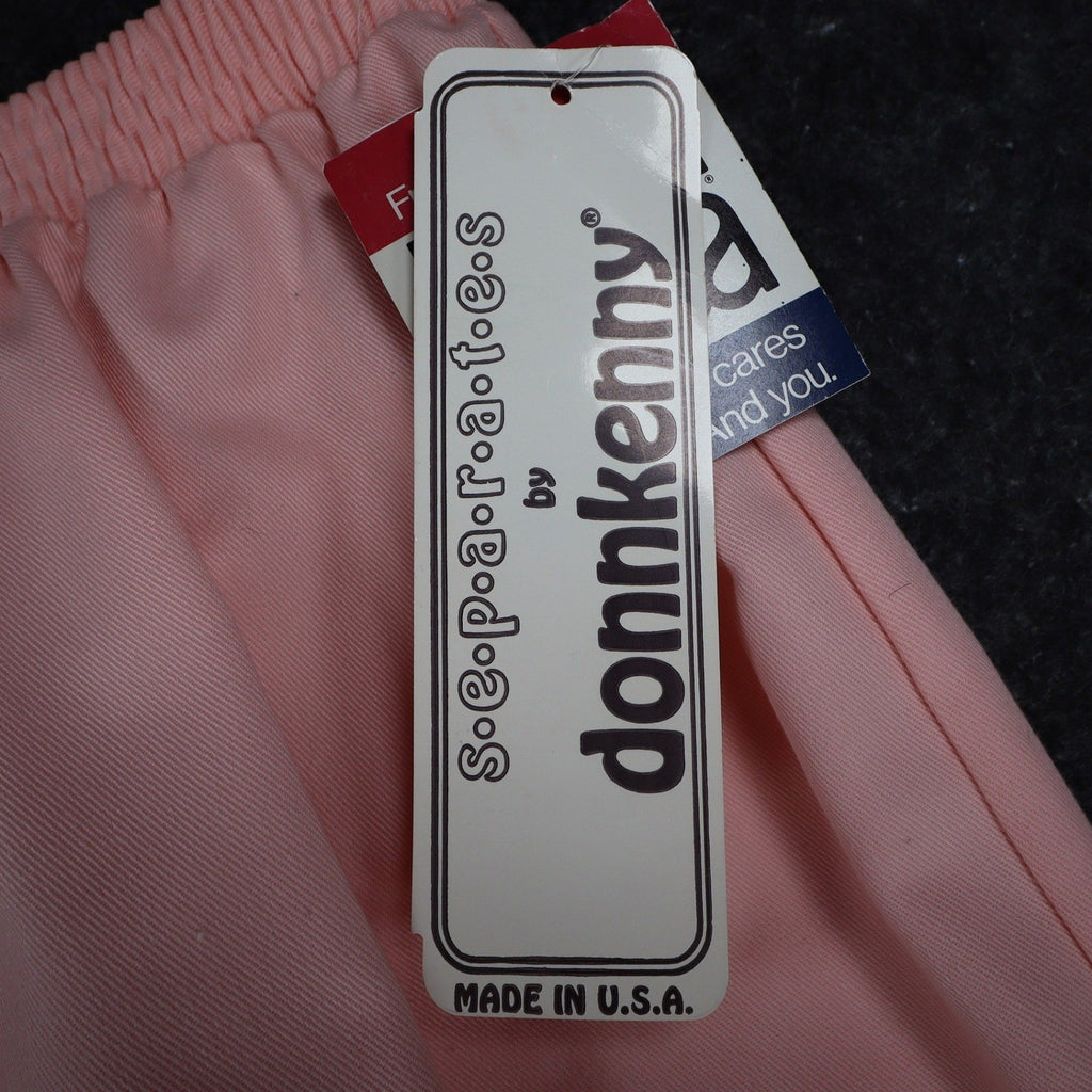 Donnkenny Vintage 80s Pink Pull On Pants Womens 10 Made in USA Deadstock NWT - take2supply