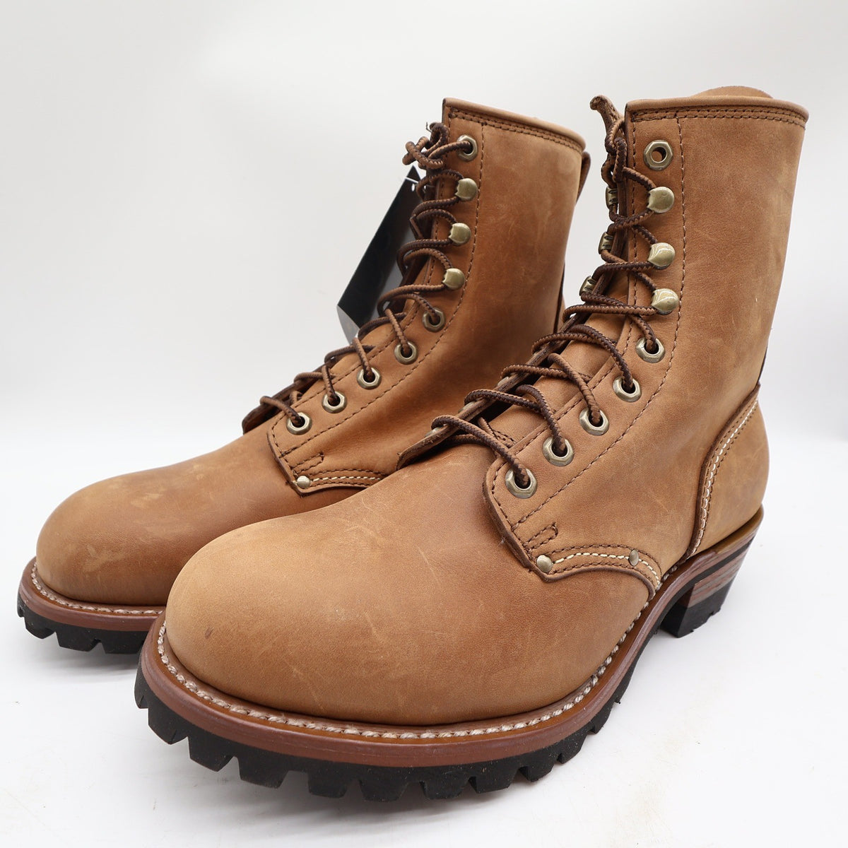 Carolina Logger Boots Mens 9 2E Brown Leather Steel Toe Work Boots NWT 8585 - take2supply