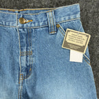 John Deere Y2K Carpenter Shorts Kids 12 Blue Denim NWT Stone Wash Workwear Denim - take2supply
