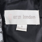 Erin London Blazer Jacket Womens Small NWT Gray Abstract Knit Single Button - take2supply