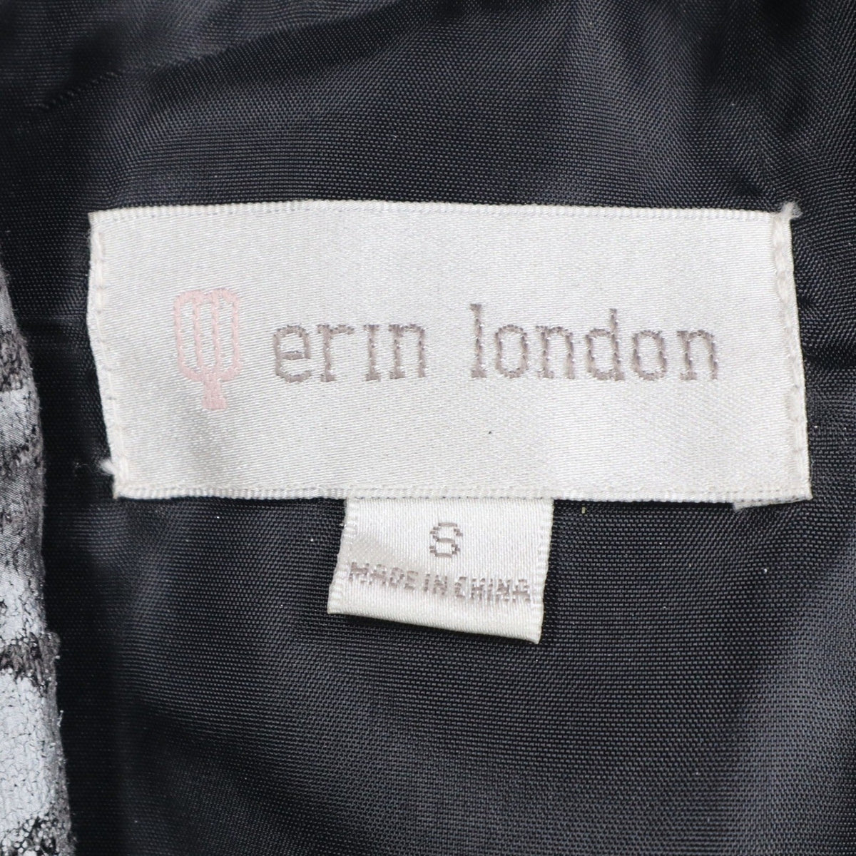 Erin London Blazer Jacket Womens Small NWT Gray Abstract Knit Single Button - take2supply