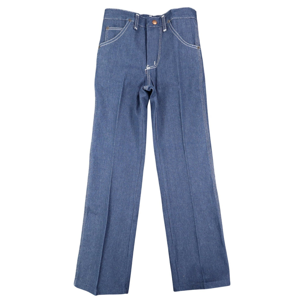 Maverick Straight Leg Jeans Boys 10 Reg Vintage Blue Cotton Blend Deadstock USA - take2supply