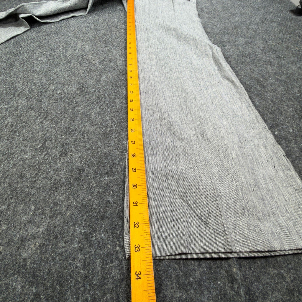 my michelle Y2K Wide Leg Trousers Womens 9 Gray Linen Cotton NWT C704 - take2supply