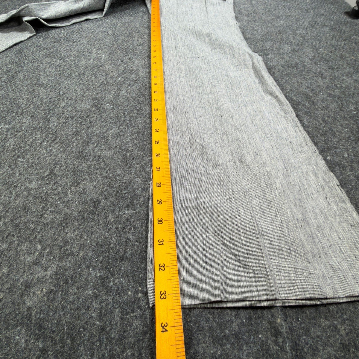 my michelle Y2K Wide Leg Trousers Womens 9 Gray Linen Cotton NWT C704 - take2supply