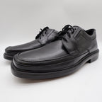 Hush Puppies Prinze Hopper Men's Black Leather Derby Oxford Dress Shoes - take2supply