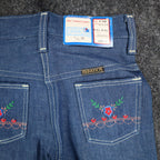 Young Maverick Vintage Girls 8 Slim Floral Embroidered Jeans NWT - take2supply