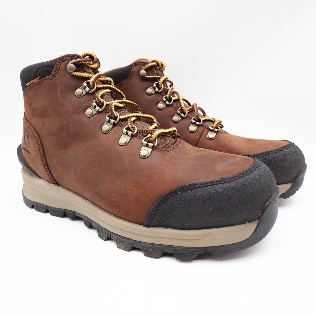 Carhartt Gilmore Waterproof Alloy Toe Work Hiker Mens 9M Brown Leather FH5550-M - take2supply
