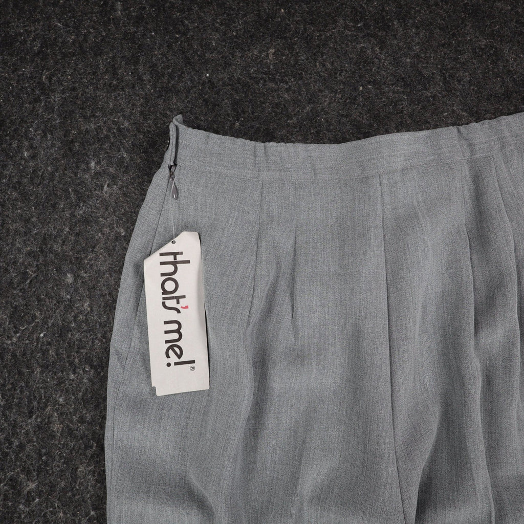 That's Me! Dress Pants Womens 8 Vintage 90s Steel Gray High Rise Straight Leg - take2supply