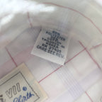 Mark VII Dress Shirt Mens 15.5 32/33 Vintage Plaid Tailored White Red Blue NEW - take2supply