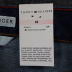 Tommy Hilfiger Jeans Womens 10 Y2K Blue Stretch Low Rise Slim Floral Belt C789 - take2supply