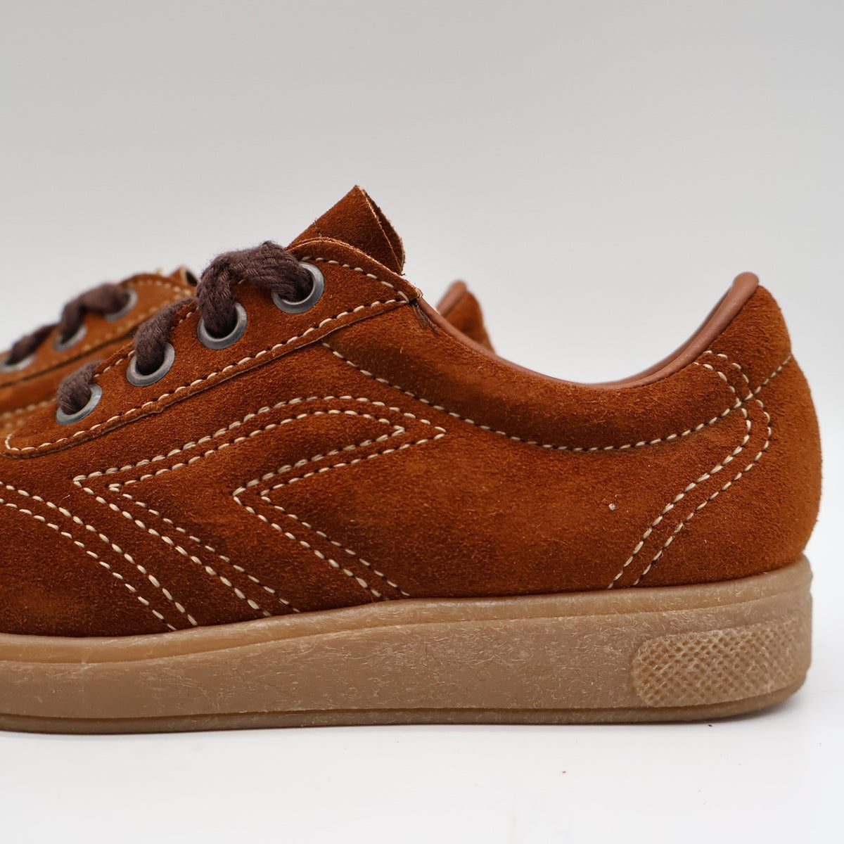 Walker Suede Sneakers Kids Size 12 D Vintage Brown Deadstock Gum Sole 2653 - take2supply
