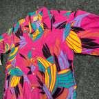 Wrangler Vintage 90s Coolers Shirt Mens XL Pink Abstract Cotton NWT Deadstock - take2supply