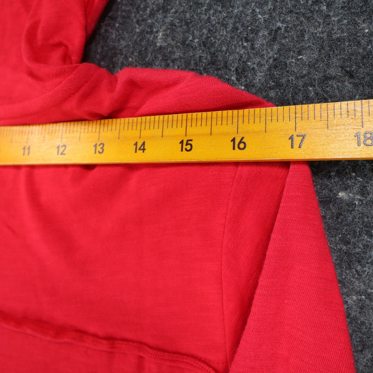 Erin London Womens S Red Cotton Hooded Pullover 3/4 Sleeve Top NWT - take2supply