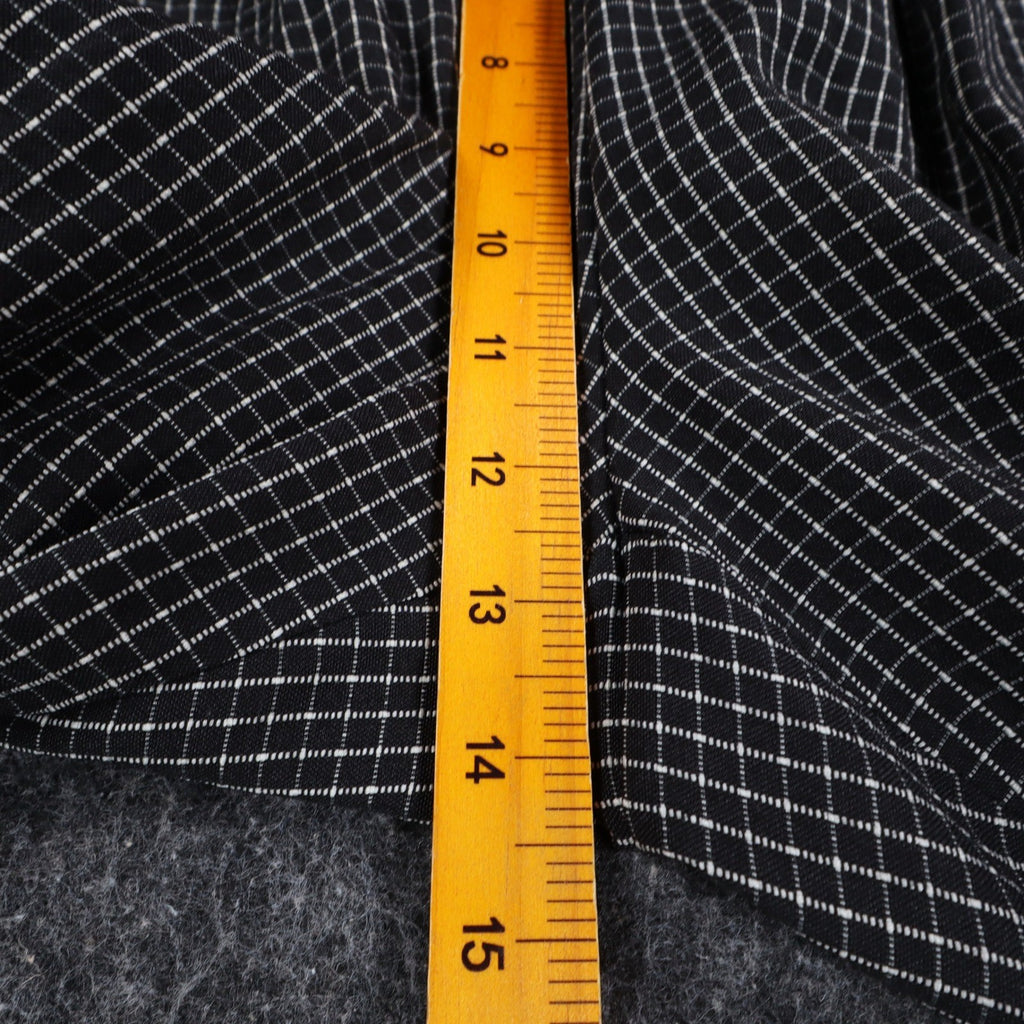 Southern Lady Pants Womens Large Black White Grid Check Elastic Waist NWT NOS - take2supply